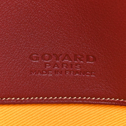 Goyard Goyardine Senat Pochette MM Burgundy 6 of 8