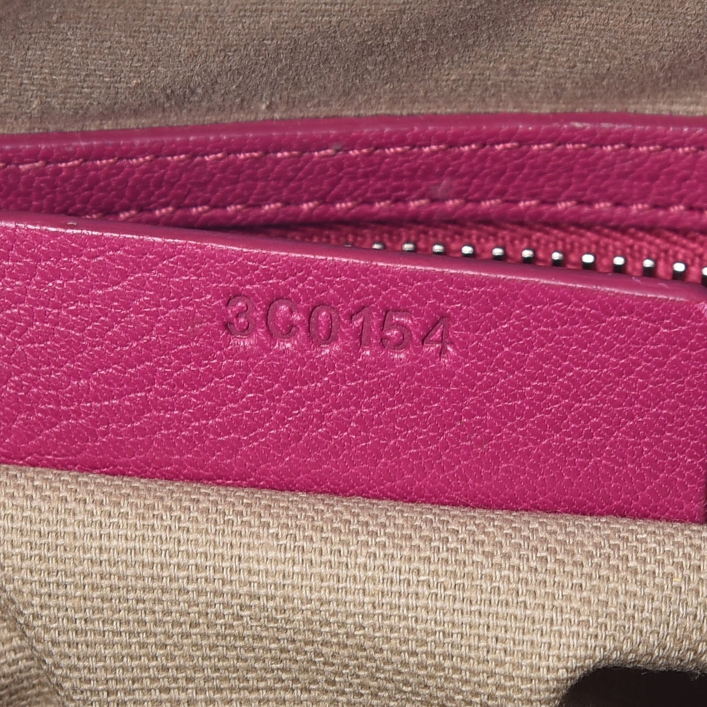 Sugar Goatskin Mini Antigona Magenta