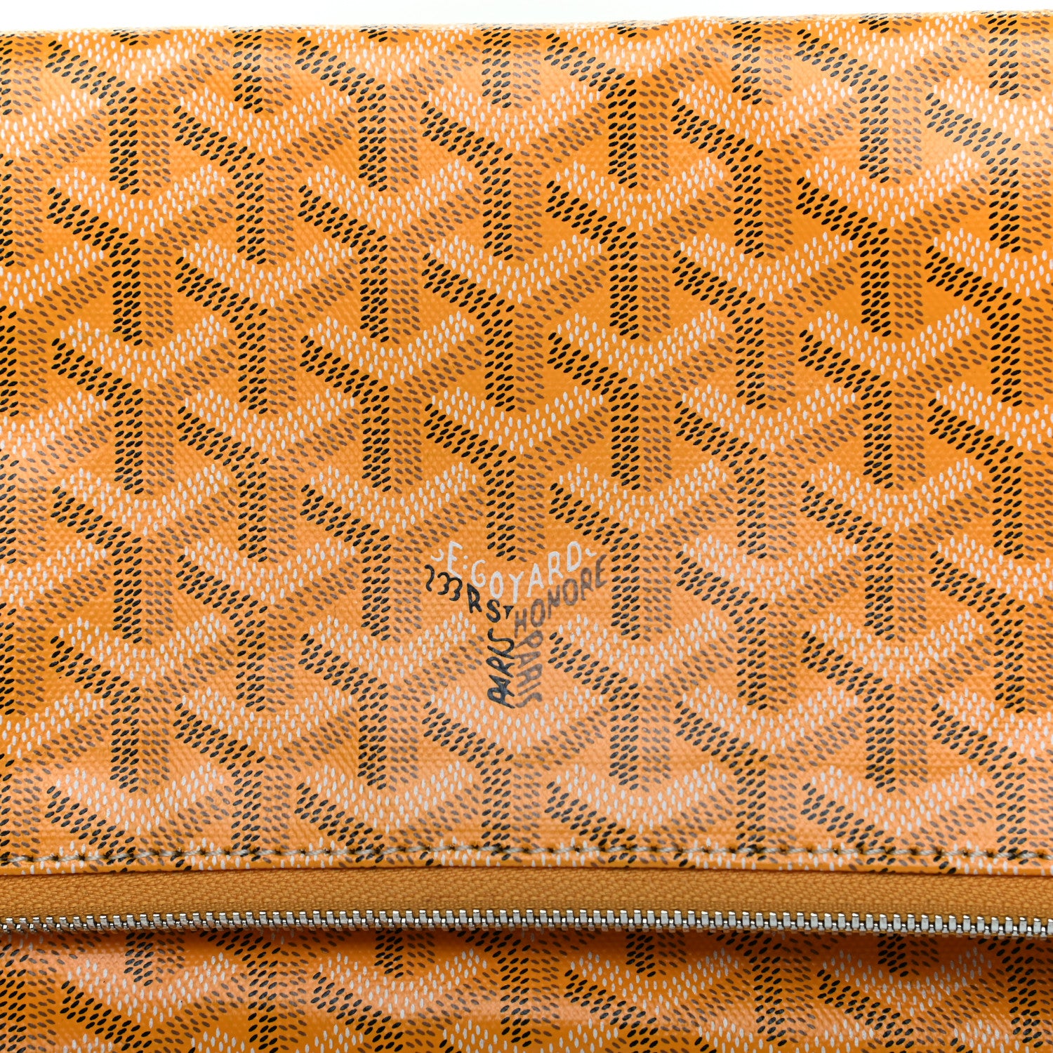 Goyard Goyardine Sainte Marie Soft Clutch Yellow 6 of 7