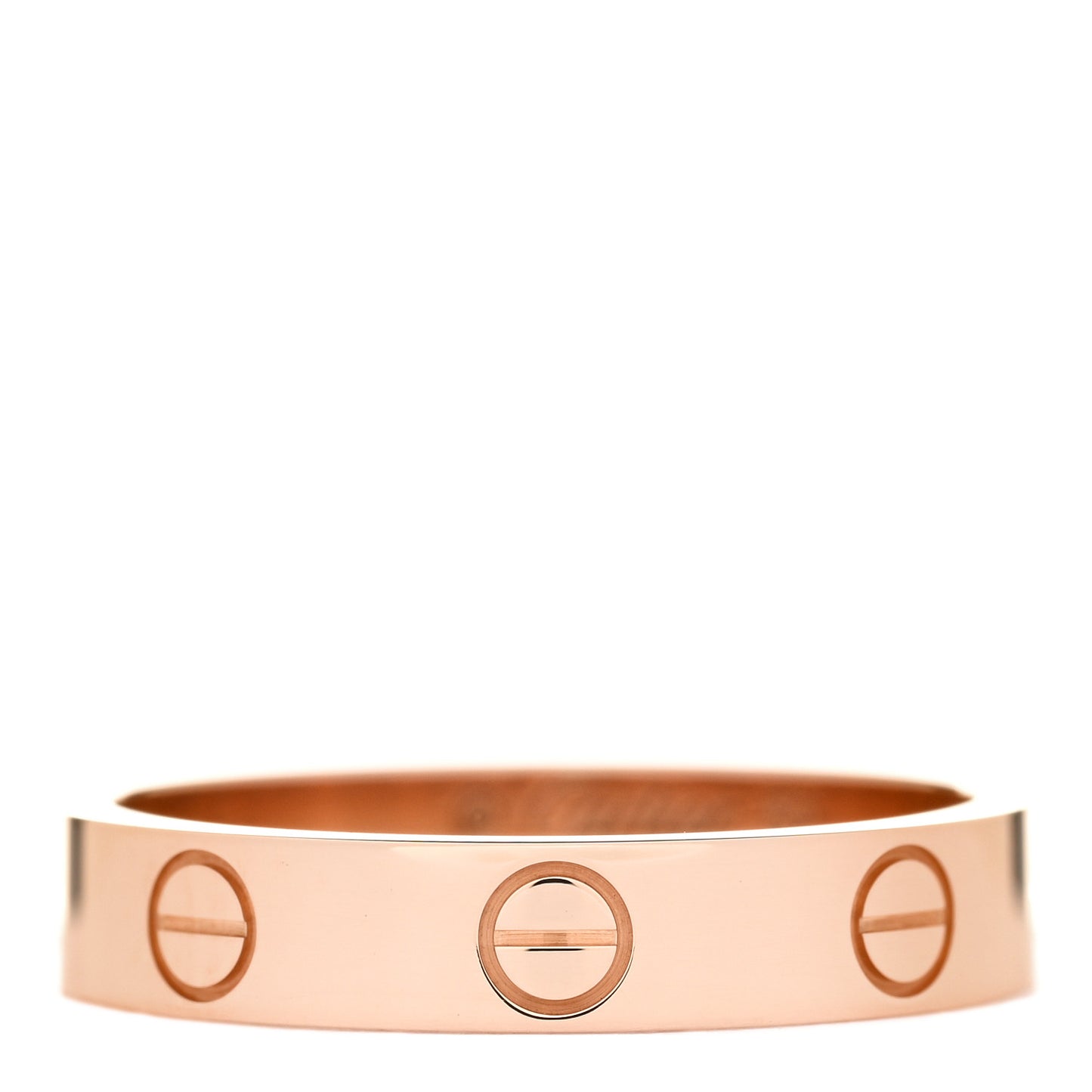 18K Pink Gold 3.5mm LOVE Wedding Band Ring 52 6
