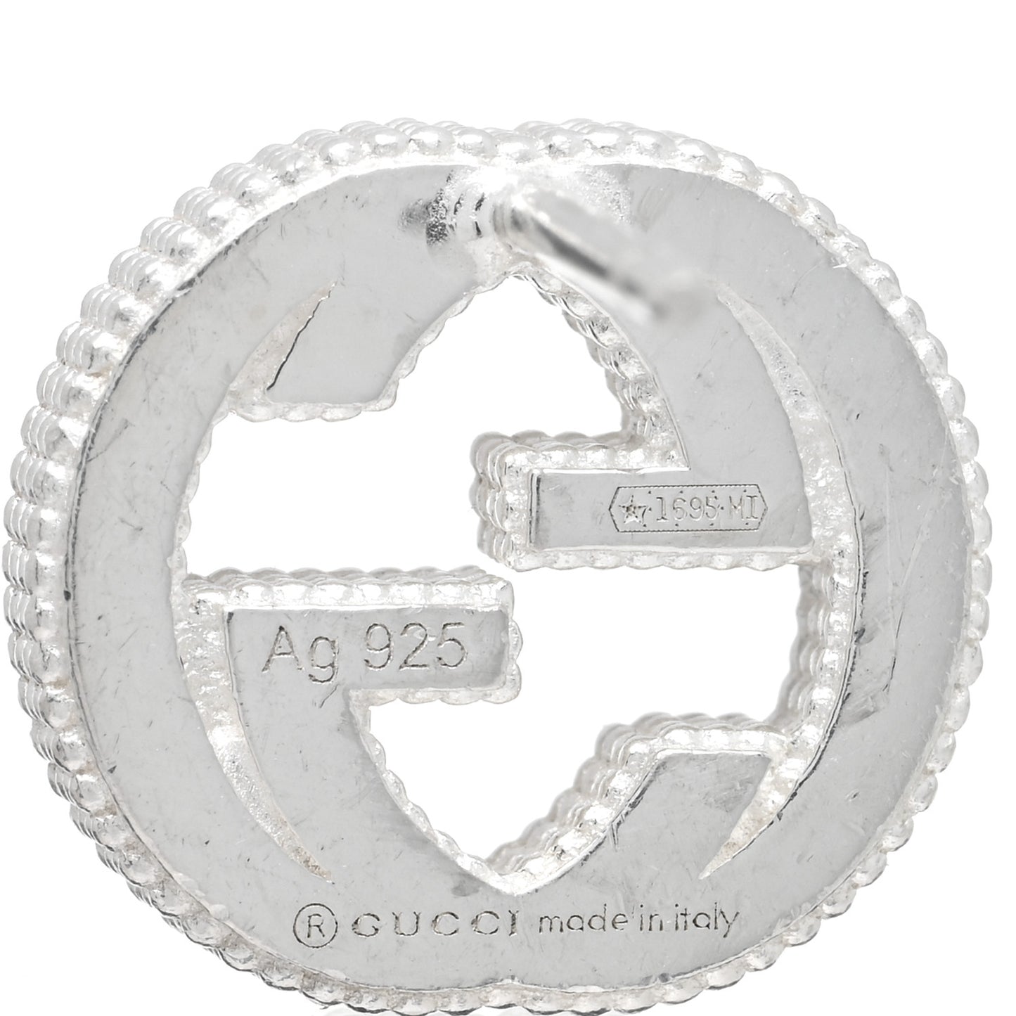 Sterling Silver Interlocking G Stud Earrings
