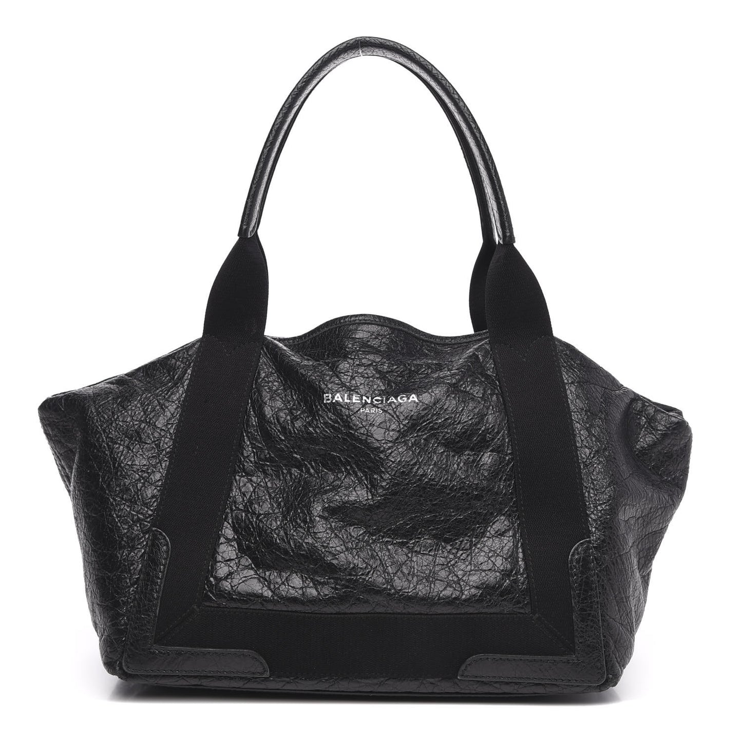 Agneau S Navy Cabas Black