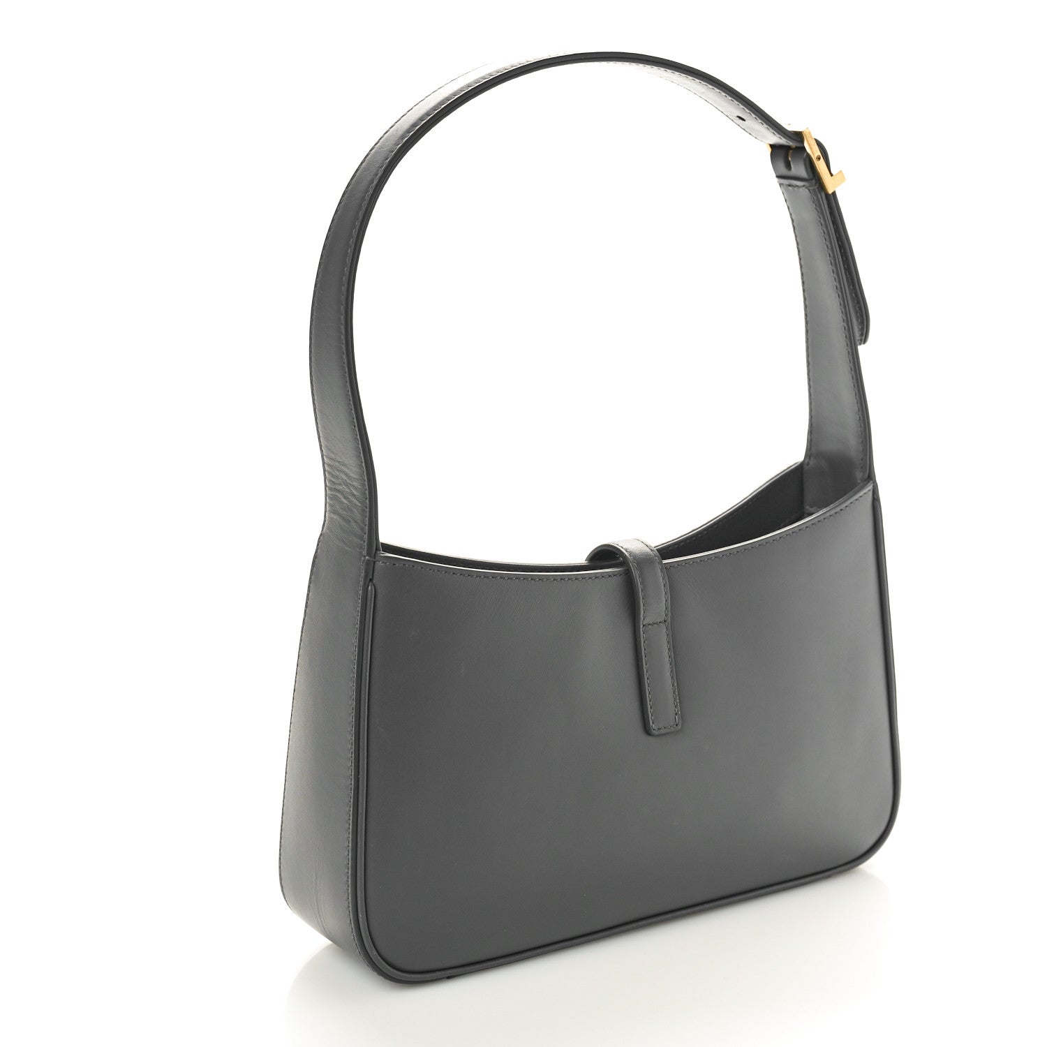 Saint Laurent Smooth Calfskin Le 5 A 7 Hobo Storm 3 of 10