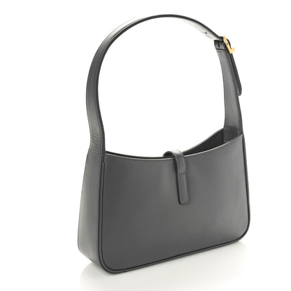 Saint Laurent Smooth Calfskin Le 5 A 7 Hobo Storm 3 of 10