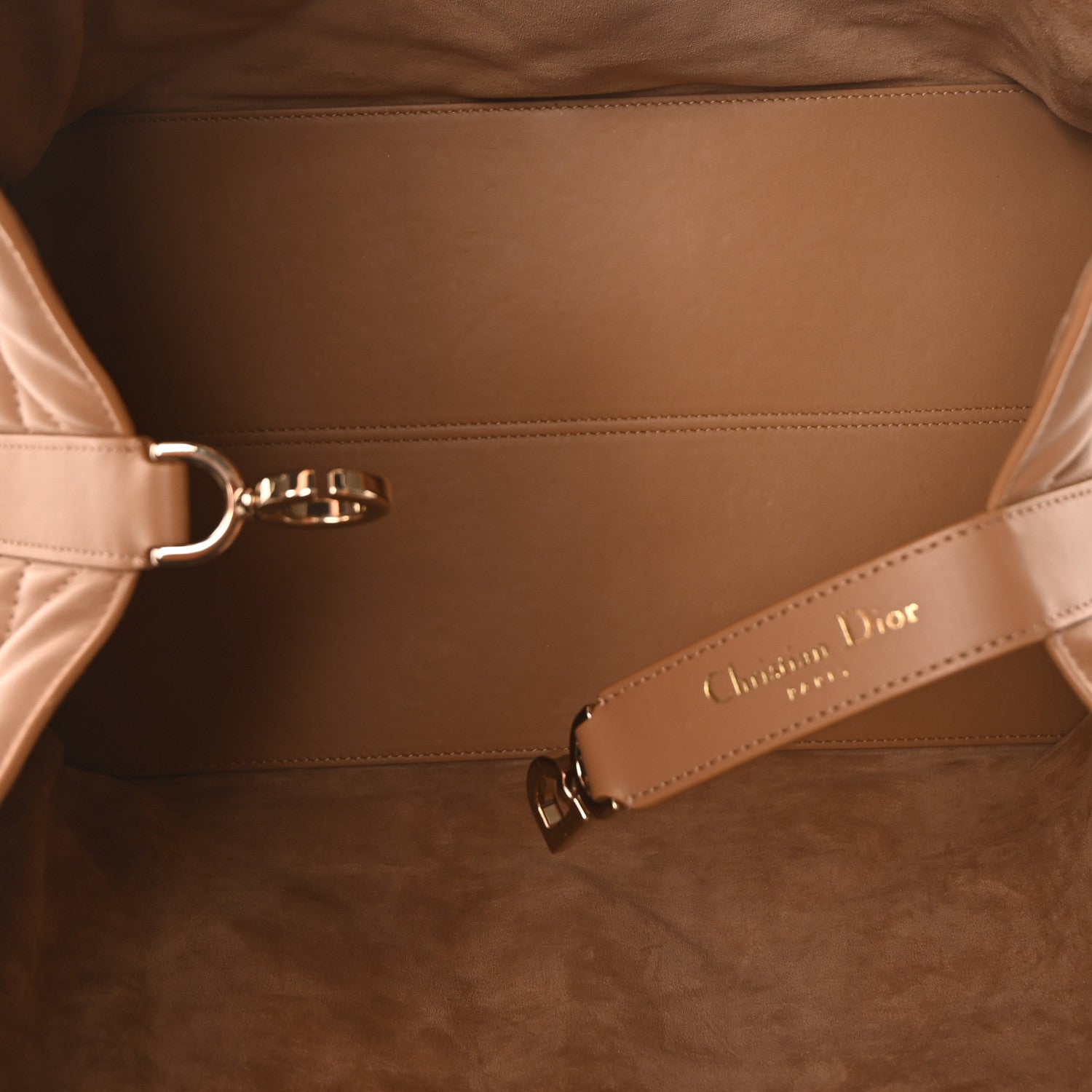 Christian Dior Calfskin Macrocannage Large Toujours Tan 6 of 11