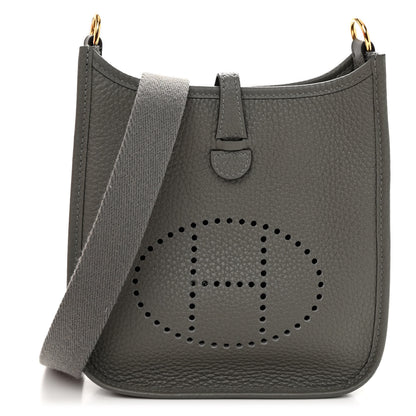 Hermes Taurillon Clemence Evelyne TPM Gris Meyer 1 of 9