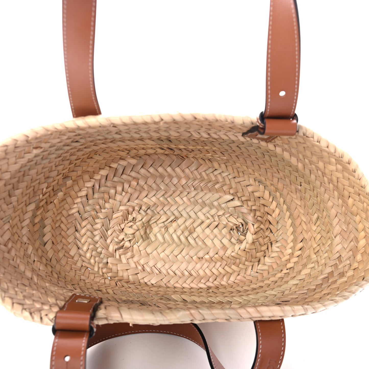 Raffia Small Basket Tote Bag Natural Tan