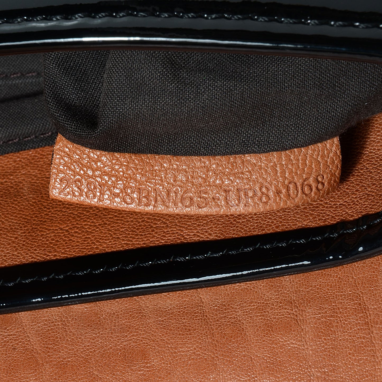 Nappa Patent B Bag Osso Black