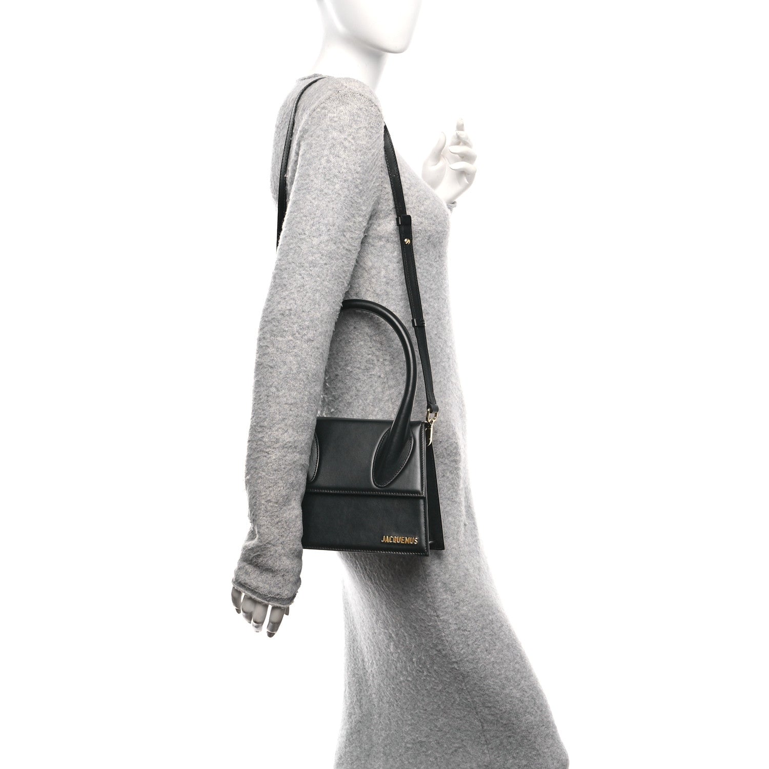 Jacquemus Smooth Calfskin Le Grand Chiquito Black 2 of 9