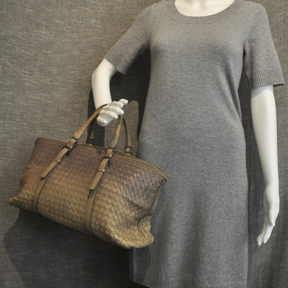Bottega Veneta Nappa Intrecciato Ombre Tote 2 of 10