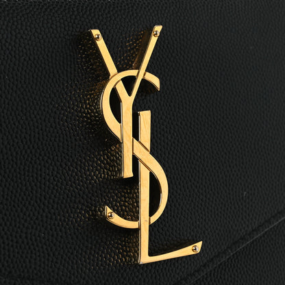 Saint Laurent Grain De Poudre Uptown Pouch Black 9 of 10