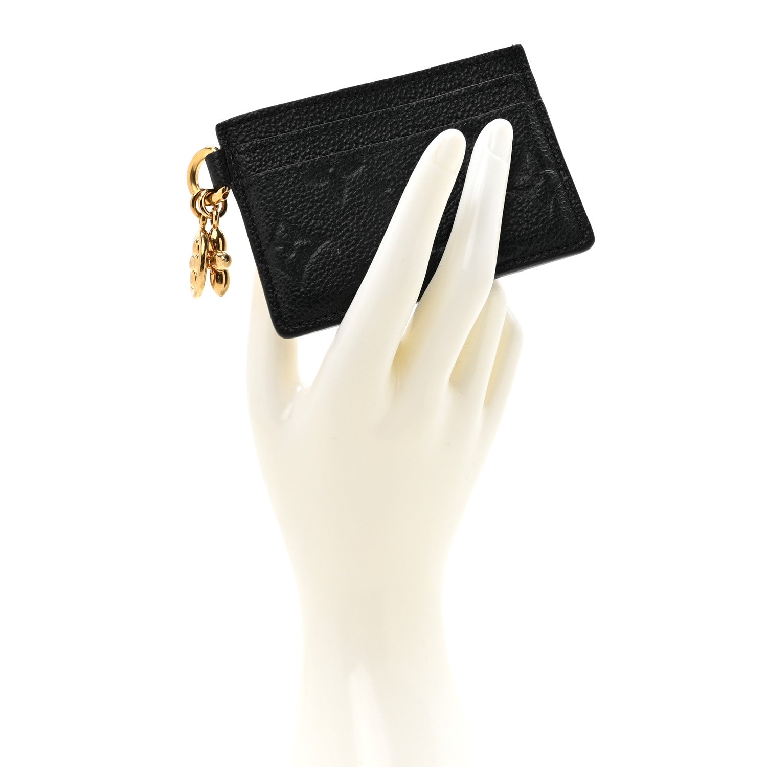 Louis Vuitton Empreinte Monogram LV Charms Card Holder Black 2 of 7