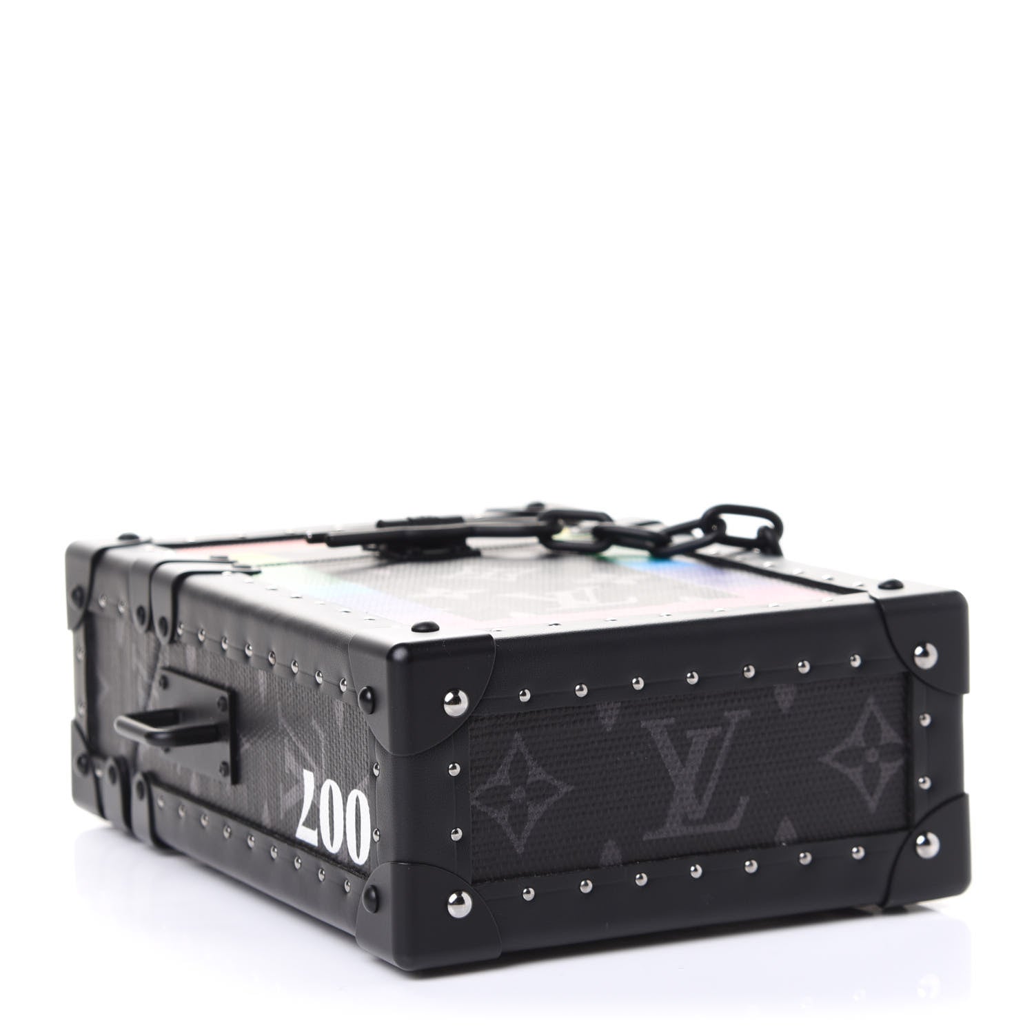 Louis Vuitton Monogram Eclipse Rainbow Vertical Trunk Black 3 of 4
