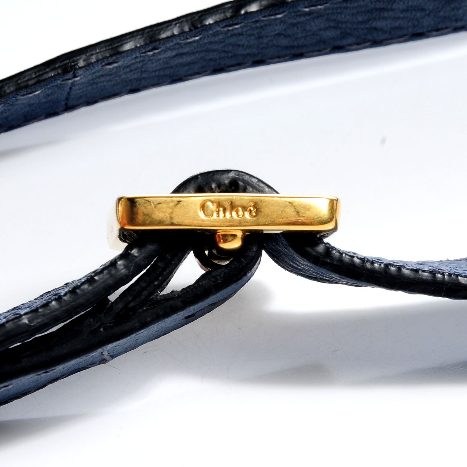 Chloe Calfskin Mini Marcie Round Crossbody Bag Royal Navy 10 of 10