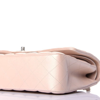 Chanel Iridescent Calfskin Quilted Medium Double Flap Beige 9 of 10