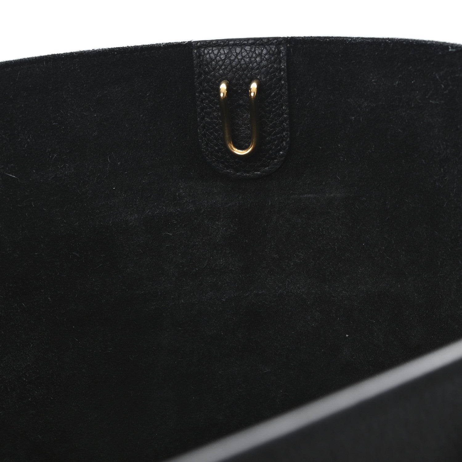 Celine Soft Grained Calfskin Sangle Bucket Bag Black 10 of 10