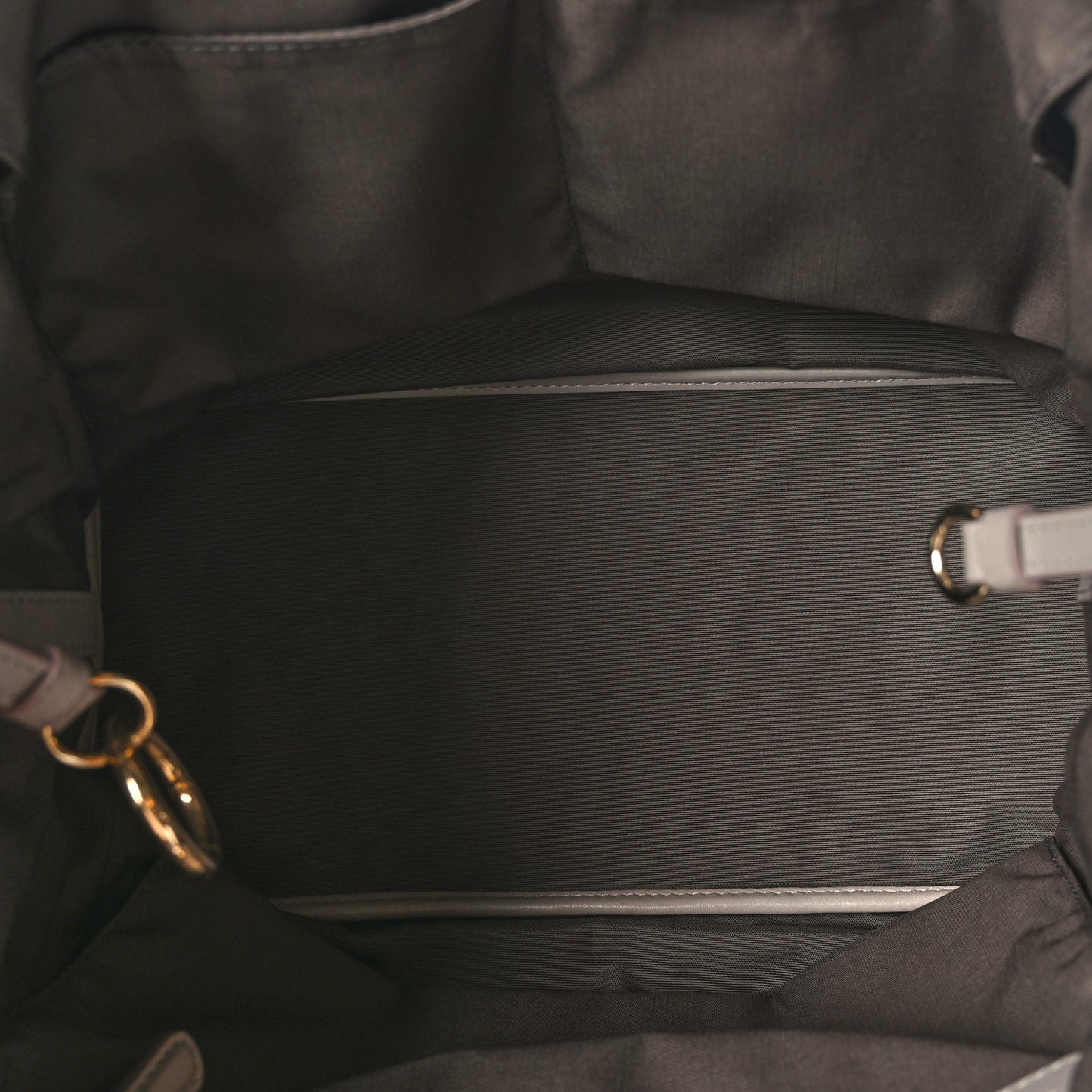 Coated Canvas Cannage Small Panarea Tote Grey