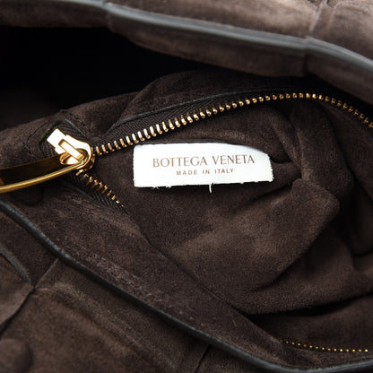 Bottega Veneta Suede Maxi Intrecciato Padded Chain Cassette Crossbody Bag Fondant 9 of 11