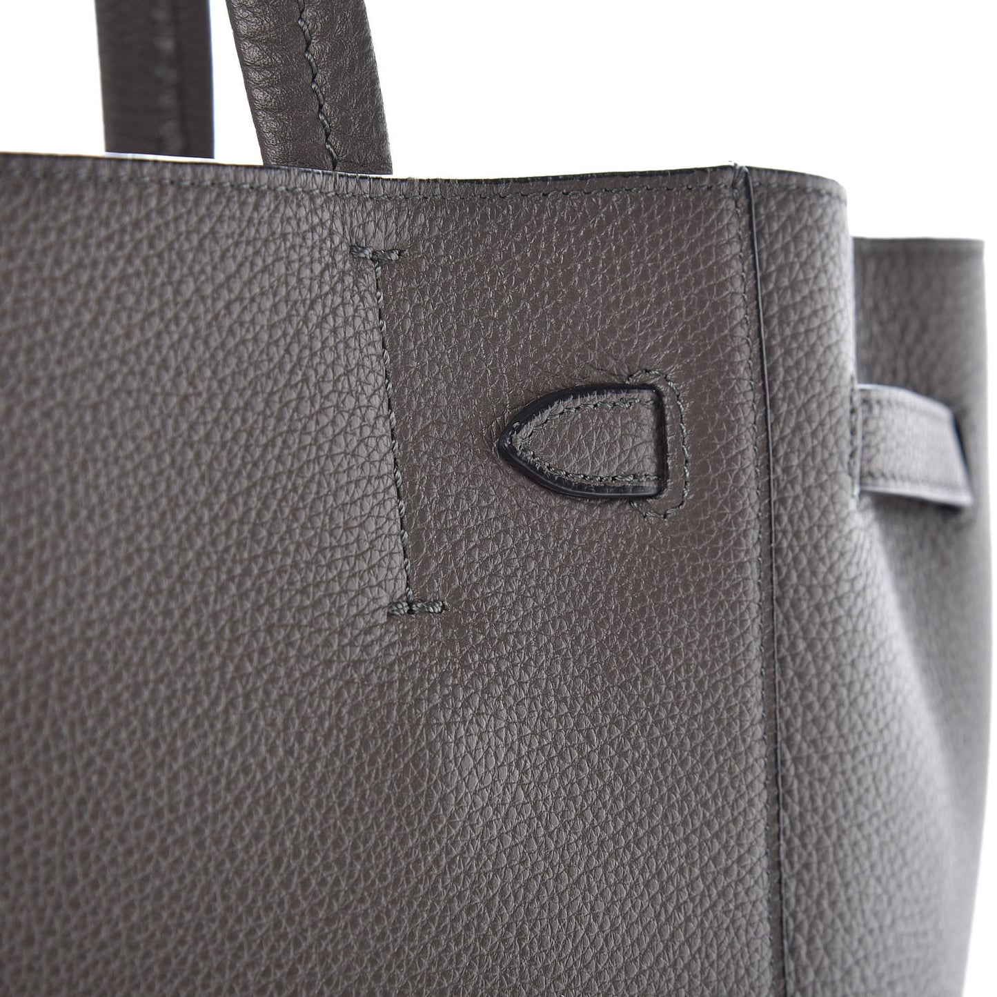 Soft Grained Calfskin Small Belt Cabas Phantom Taupe