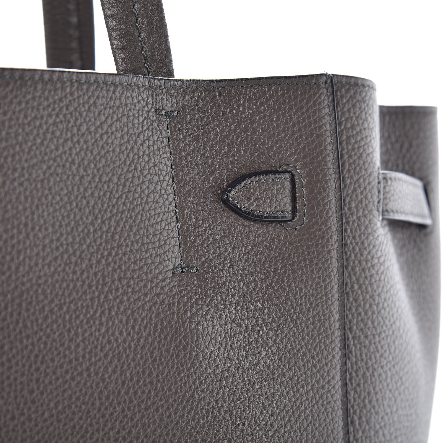 Celine Soft Grained Calfskin Small Belt Cabas Phantom Taupe 12 of 13