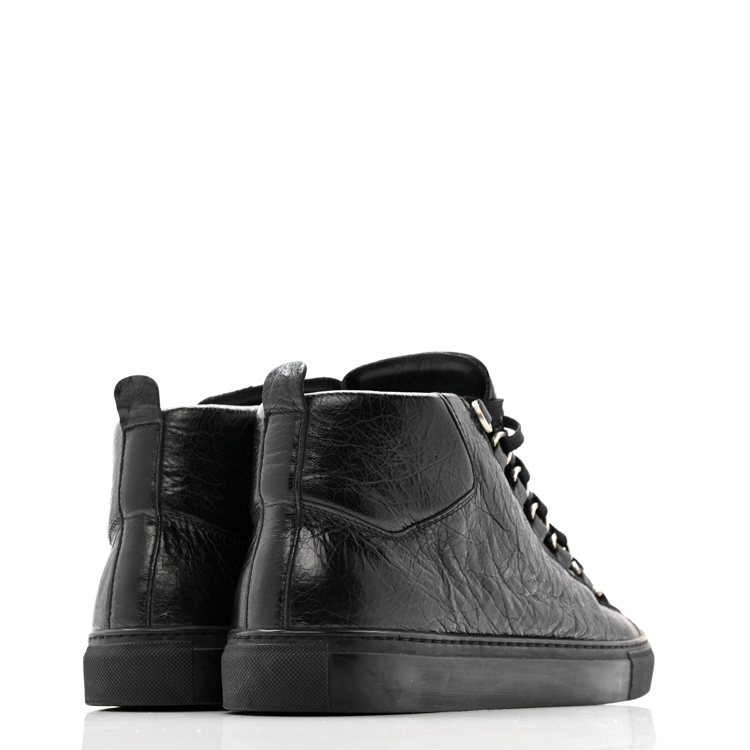 Balenciaga Agneau Arena Opaque Womens High Top Sneakers 41 Black 5 of 12