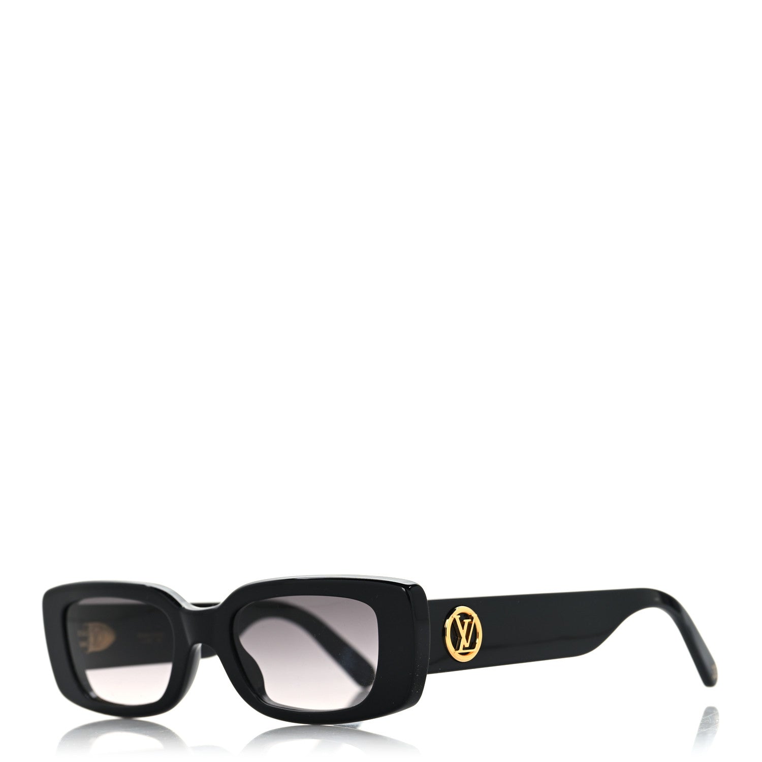 Louis Vuitton Acetate LV Circle Cat Eye Sunglasses Z2109W Black 1 of 7