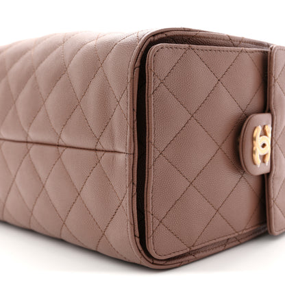 Chanel Caviar Quilted Small Chanel 25 Handbag Brown 10 of 10