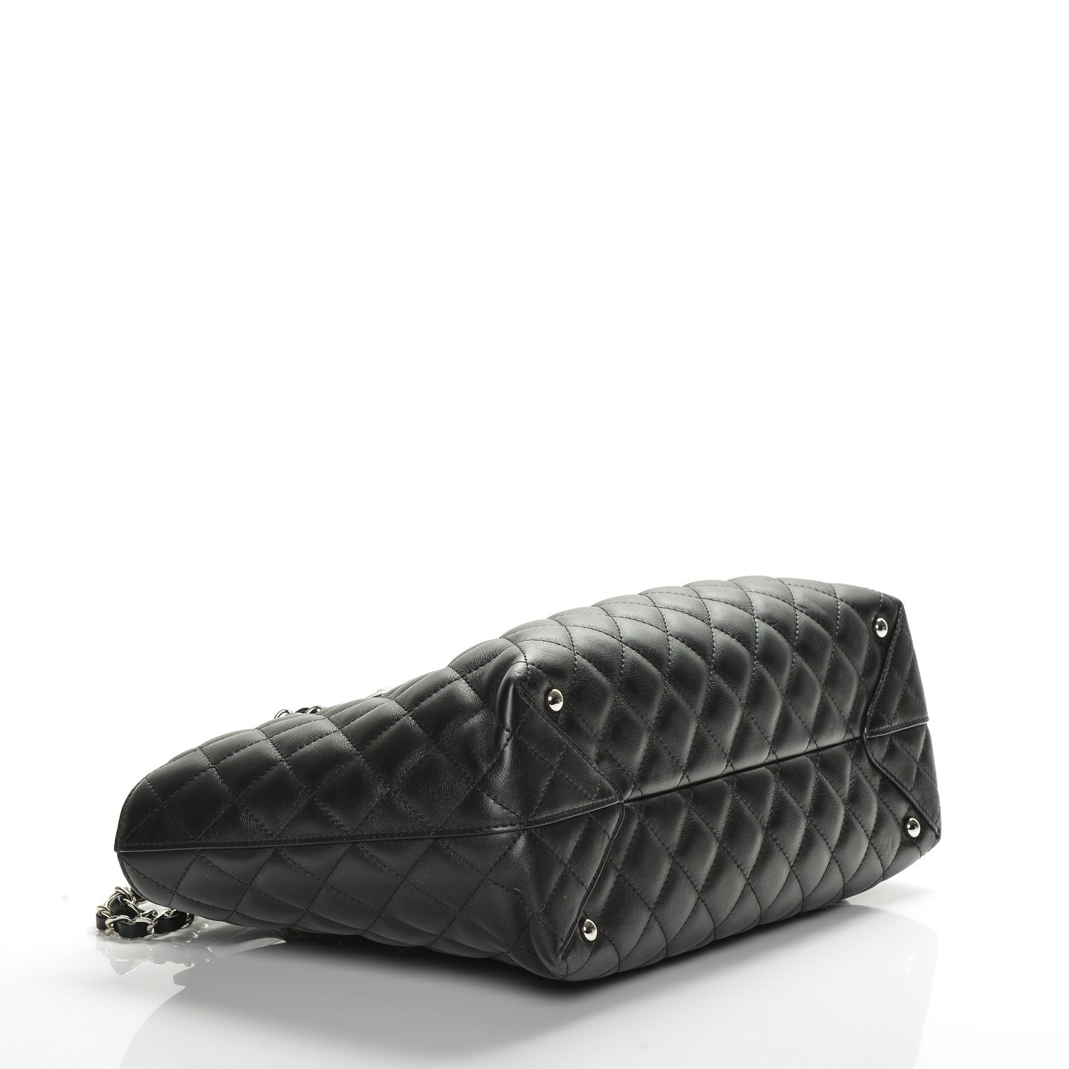 Chanel Calfskin Quilted Large Shopping Tote Black 4 of 7