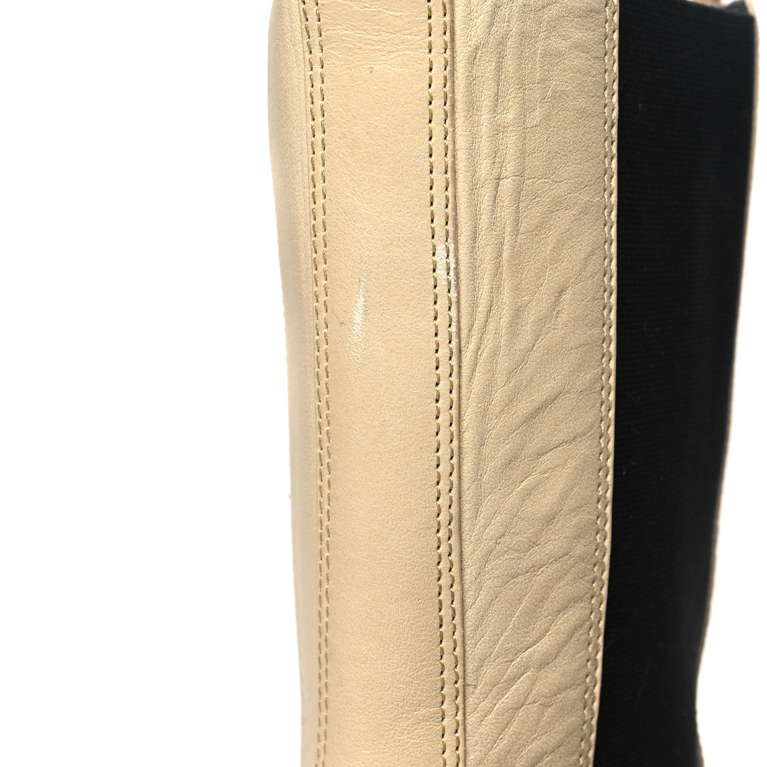 Bottega Veneta Calfskin The Tire Chelsea Boots 40.5 Vaseline Black Transparent 9 of 11