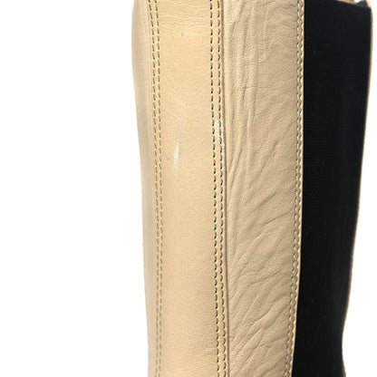 Bottega Veneta Calfskin The Tire Chelsea Boots 40.5 Vaseline Black Transparent 9 of 11