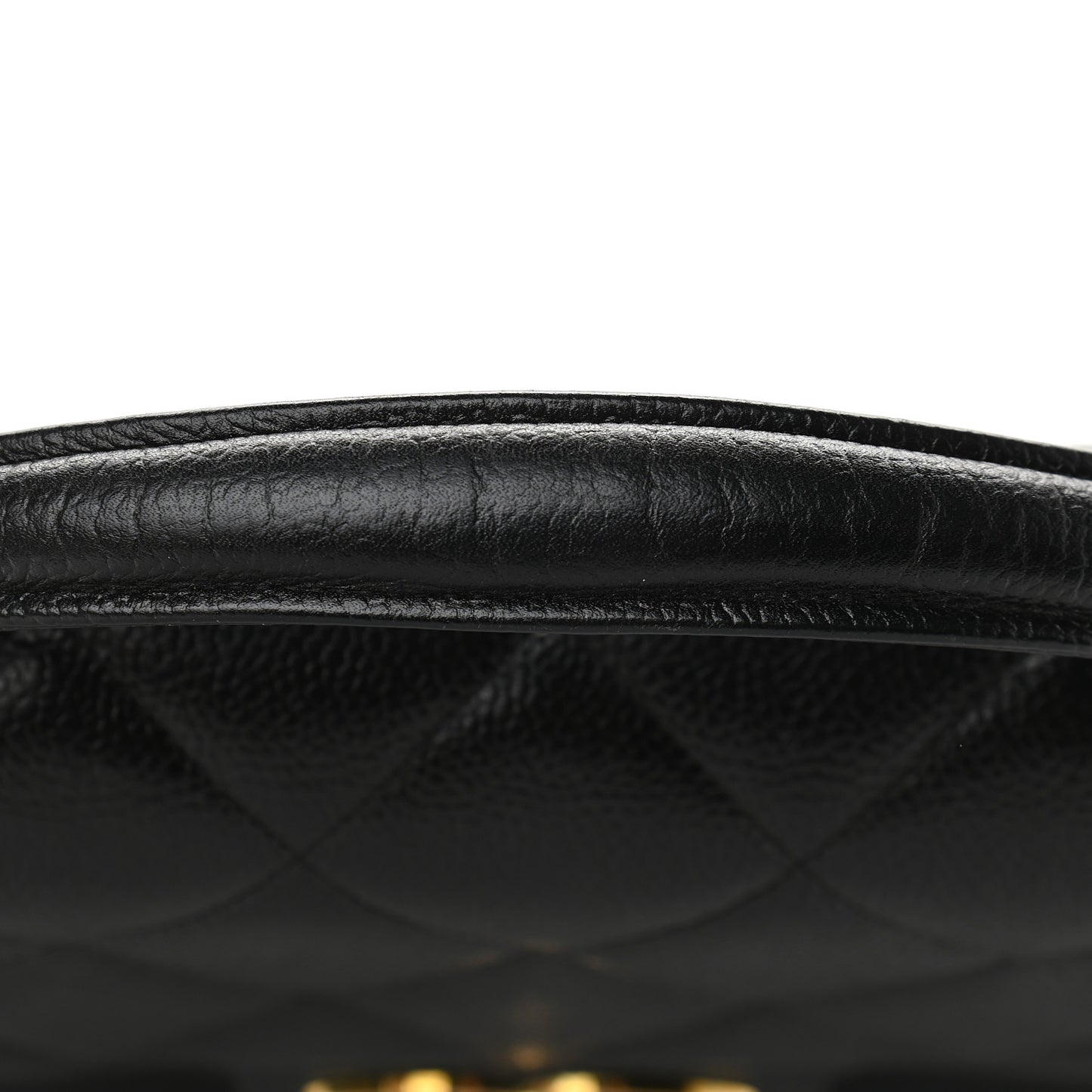 Caviar Quilted Briefcase Laptop Bag Black