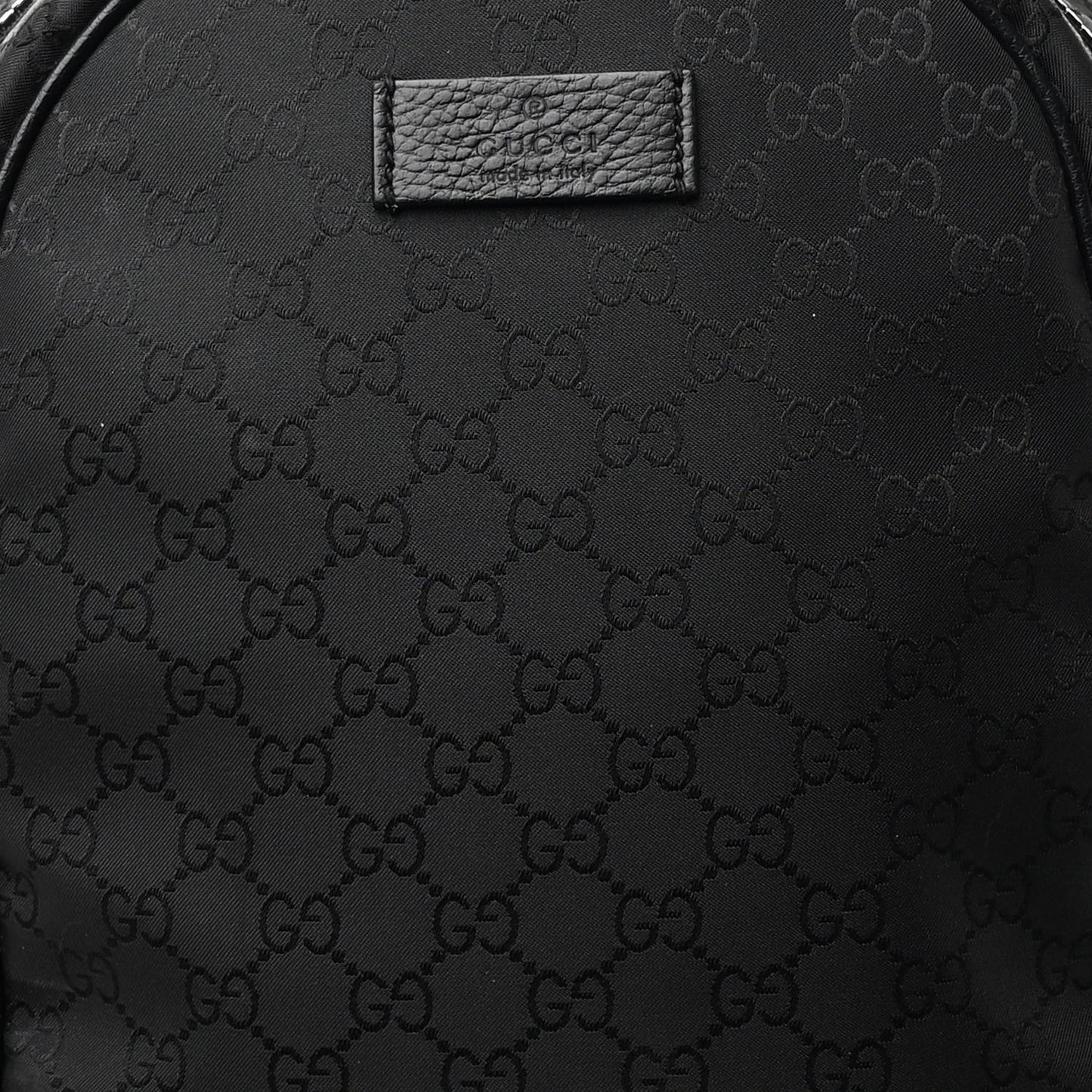 Nylon Monogram Slim Backpack Black