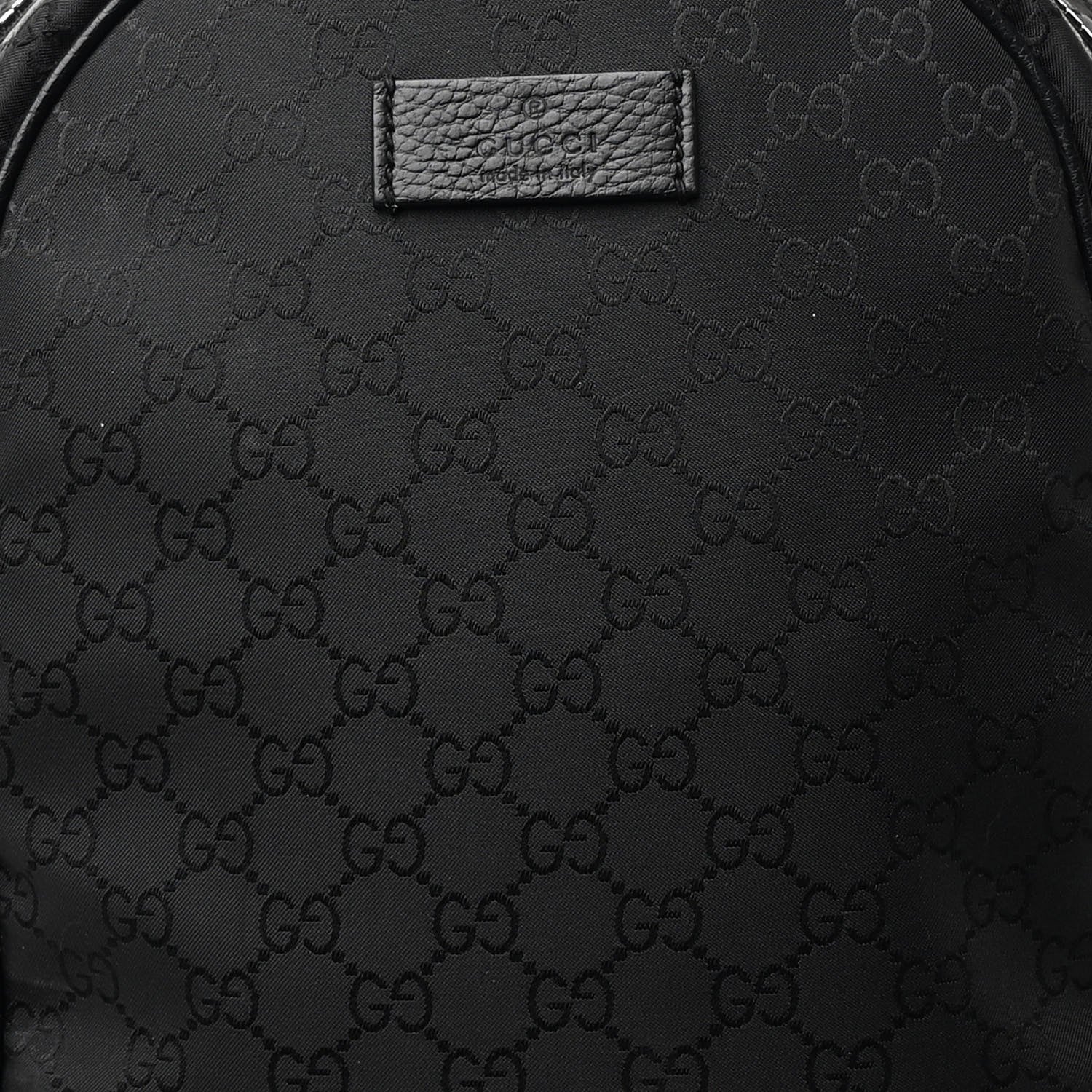 Gucci Nylon Monogram Slim Backpack Black 8 of 10