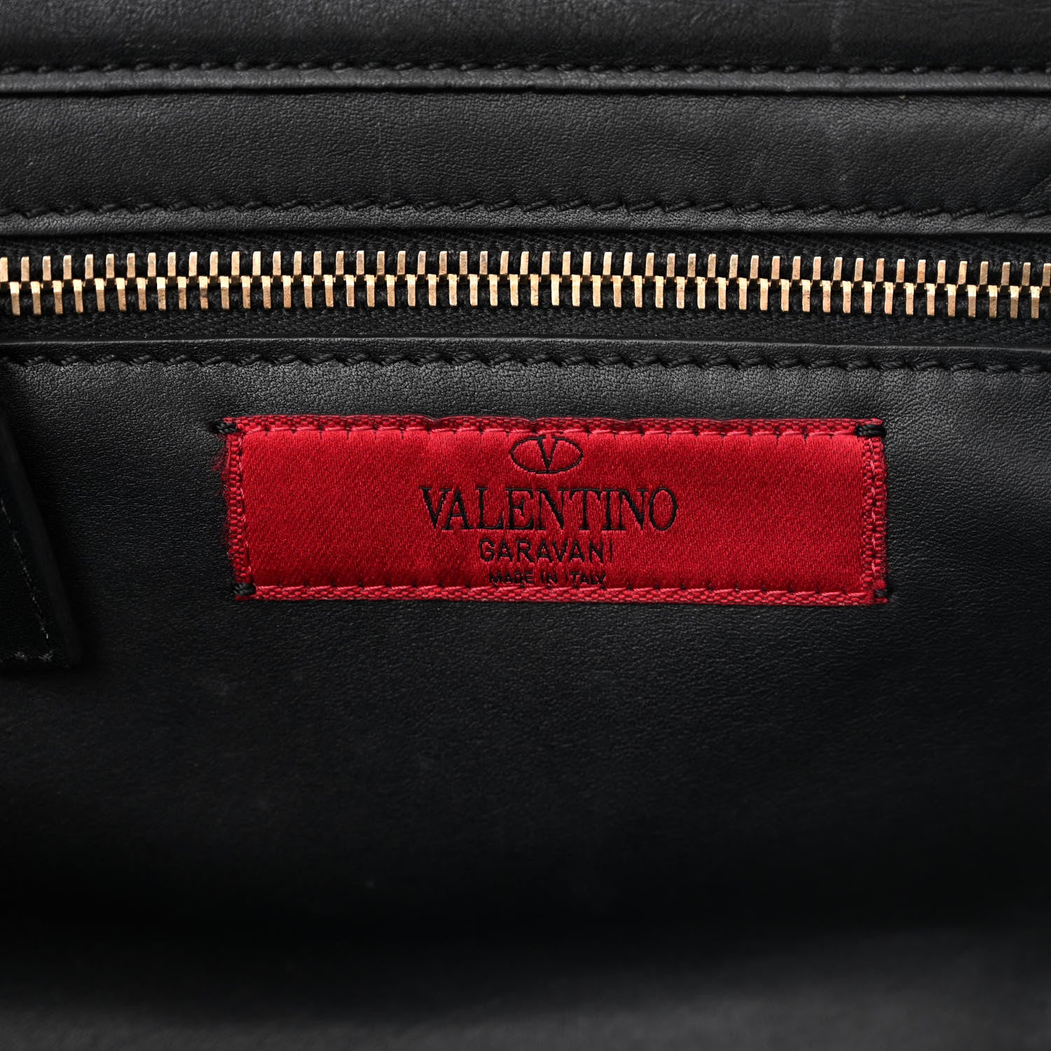 Valentino Garavani Vitello Small Rockstud Tote Black 6 of 10