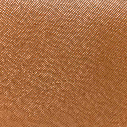 Prada Saffiano Metal Oro Chain Wallet Caramel 17 of 21