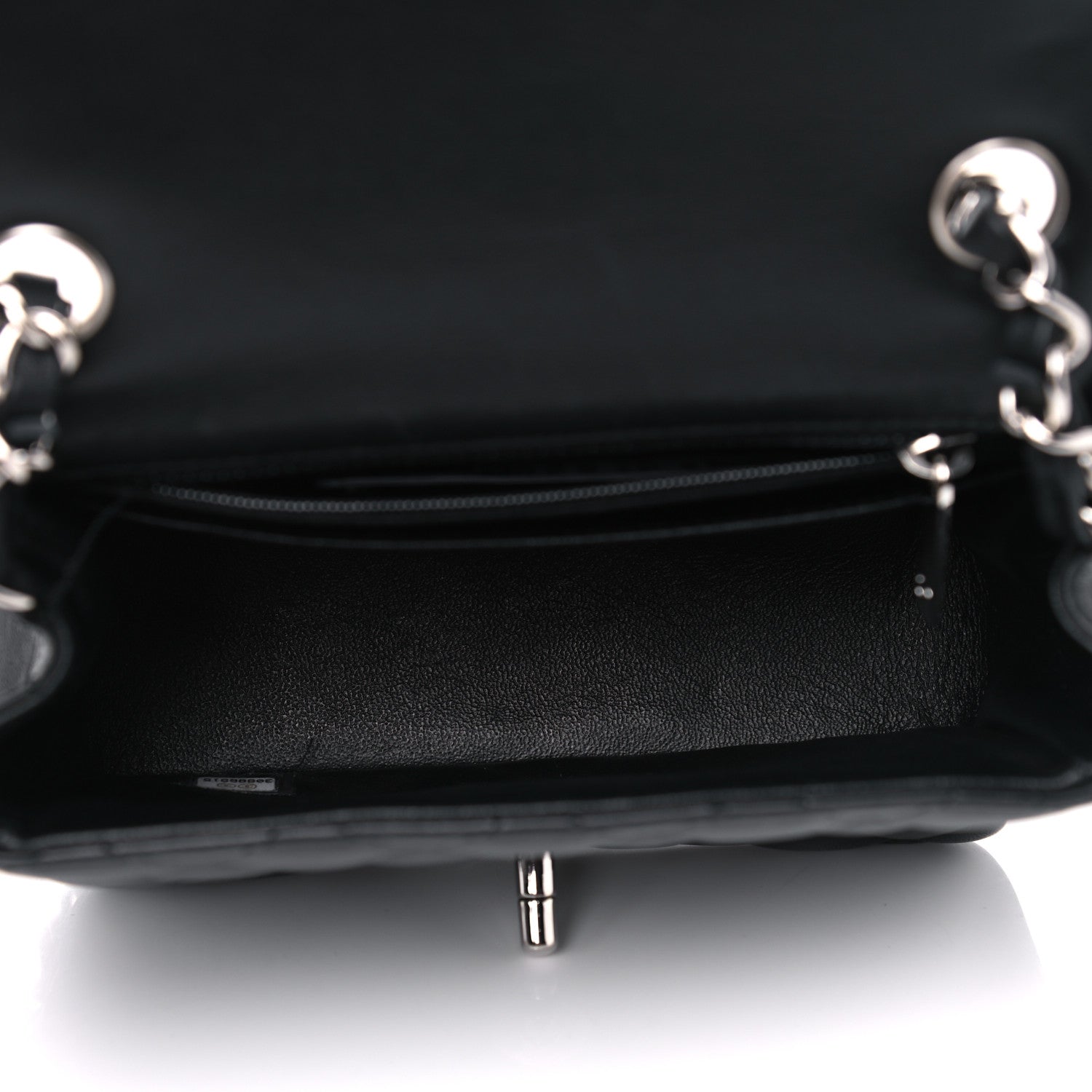 Chanel Lambskin Quilted Mini Square Flap Black 5 of 5