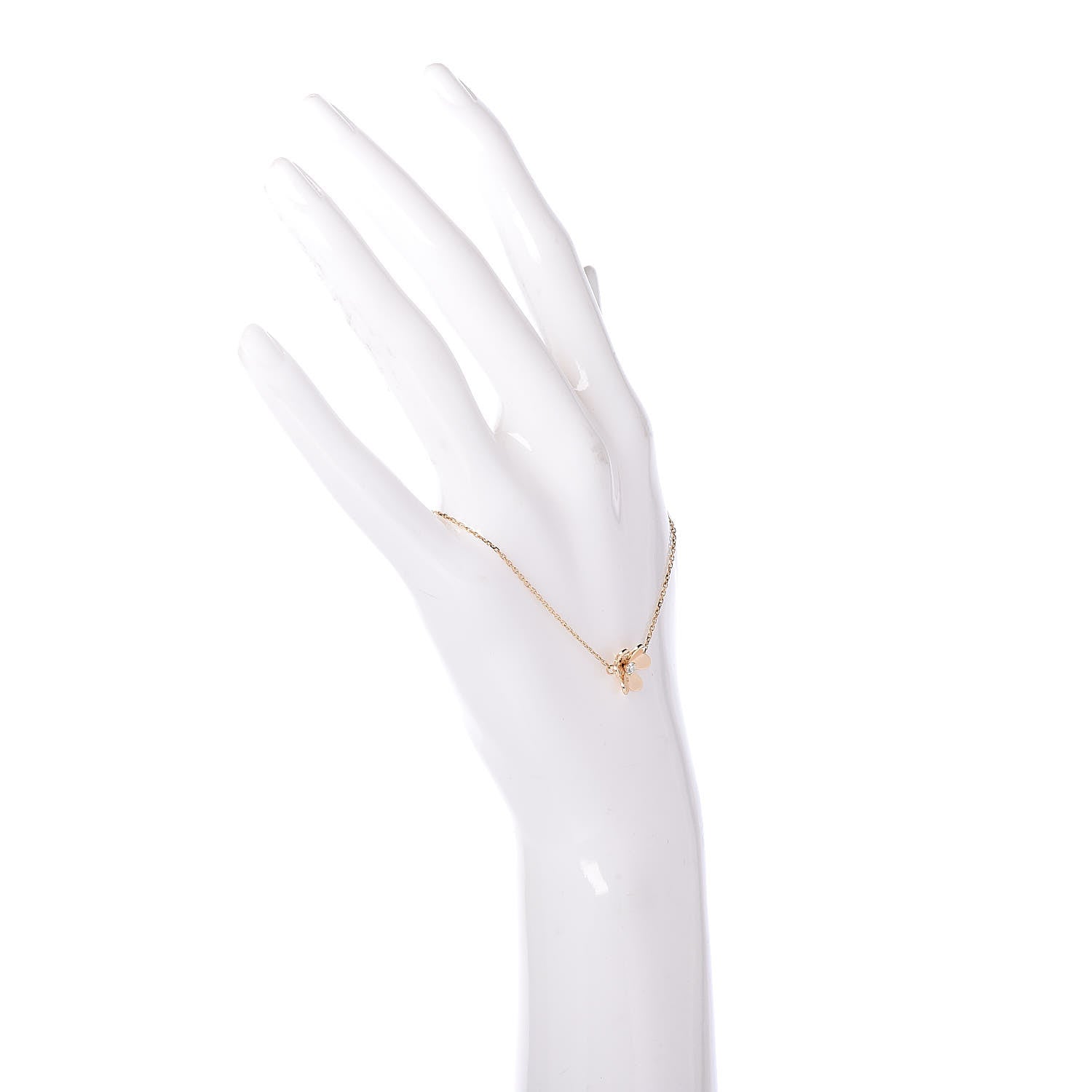 Van Cleef & Arpels 18K Yellow Gold Diamond Mini Frivole Bracelet 2 of 5