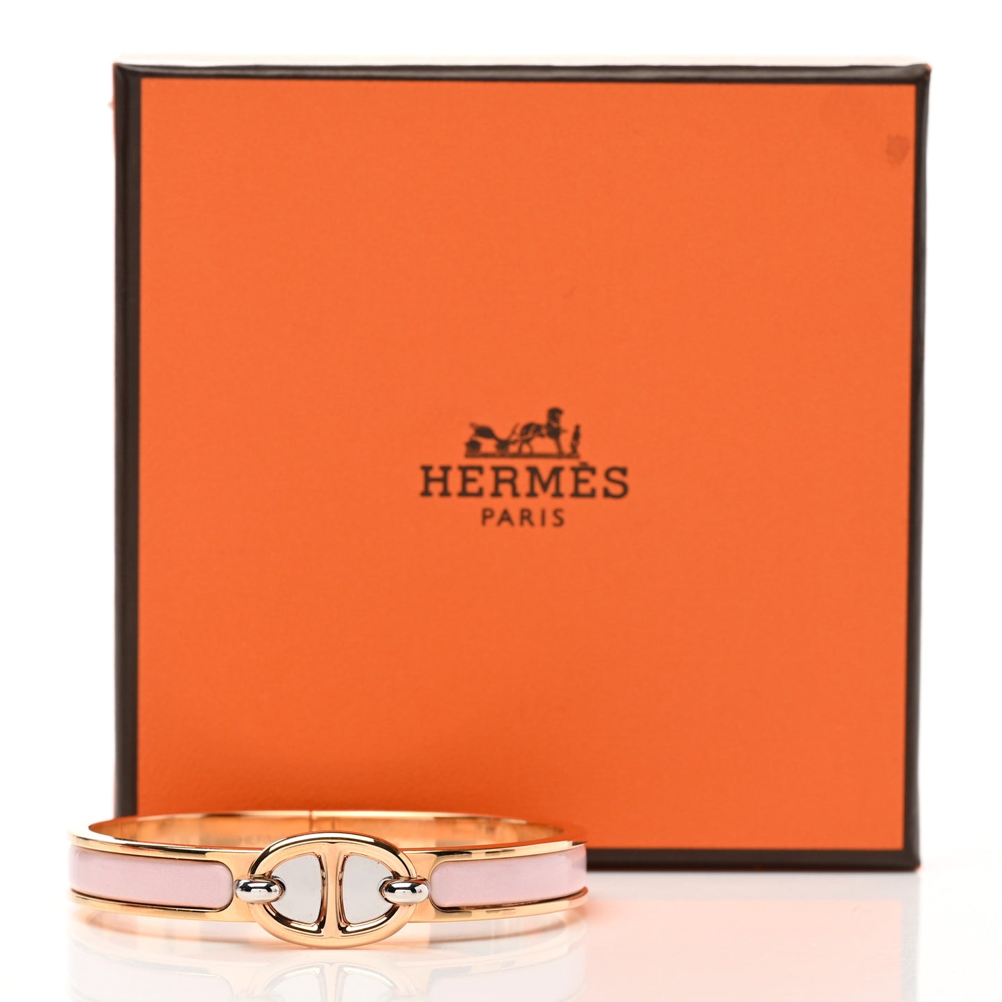 Enamel Mini Clic Chaine d'Ancre Bracelet PM Rose Candeur
