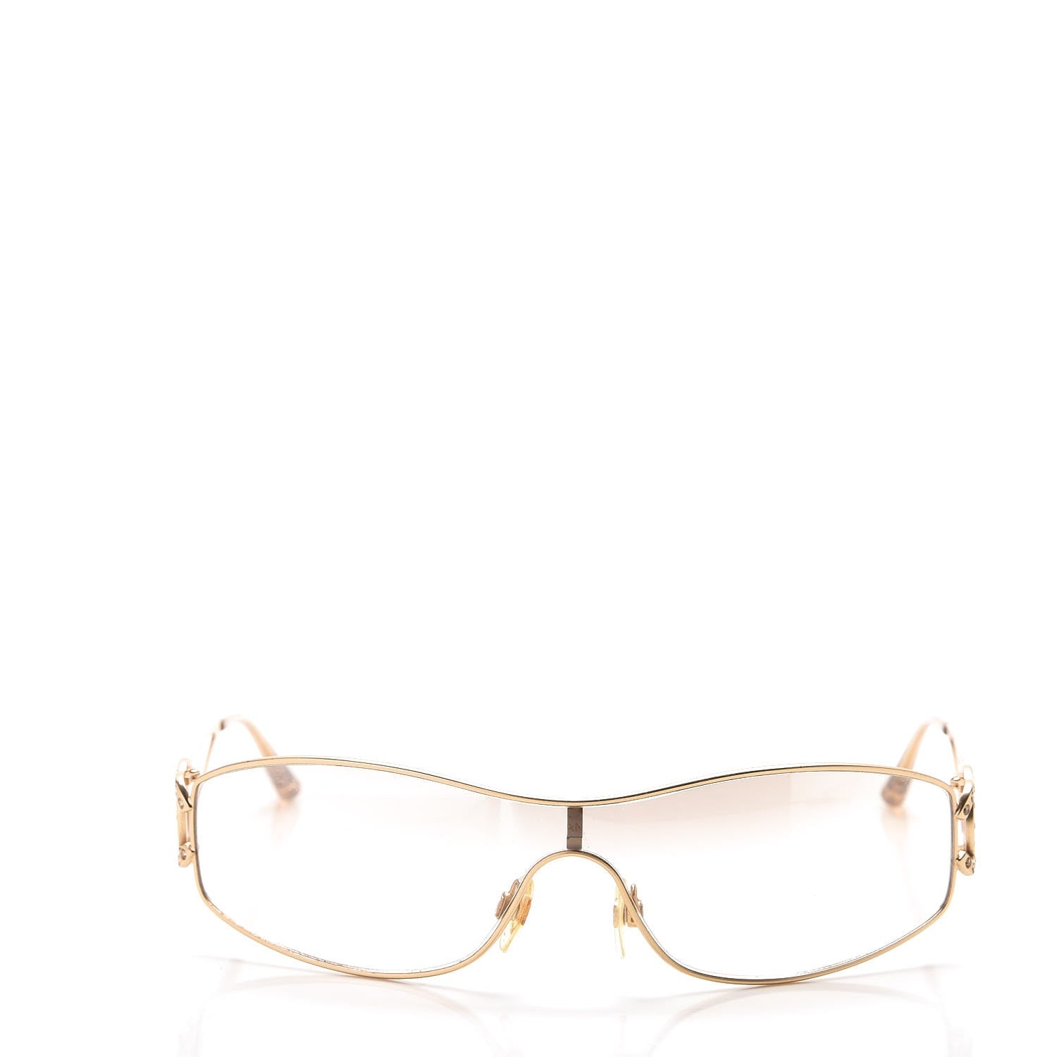 Chanel Crystal CC Logo Sunglasses 4073-B Gold 2 of 6