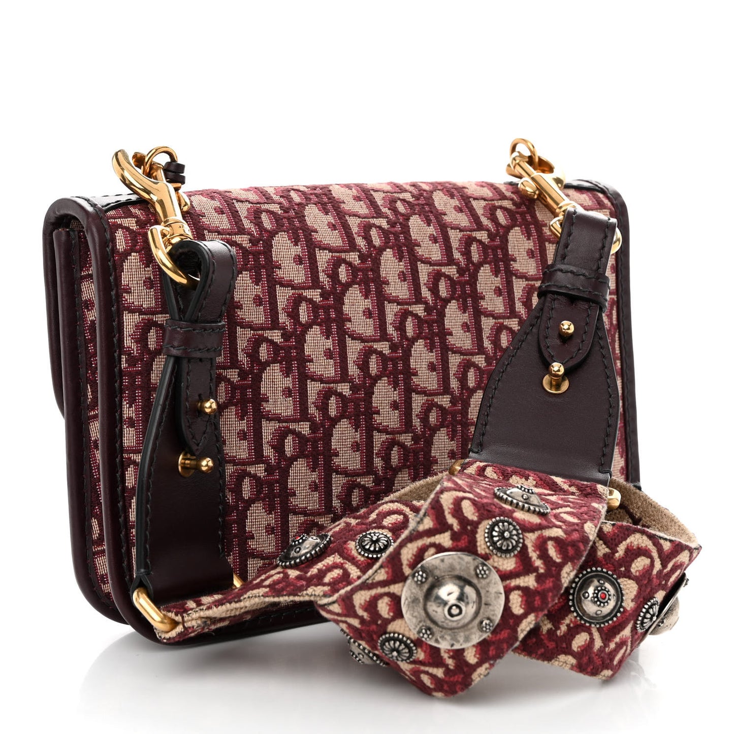 Oblique Dioraddict Flap Bag Burgundy