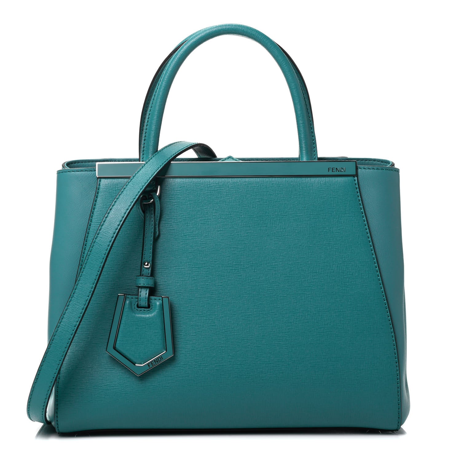 Fendi Vitello Elite Flamingo Petite 2Jours Tote Lago 1 of 4