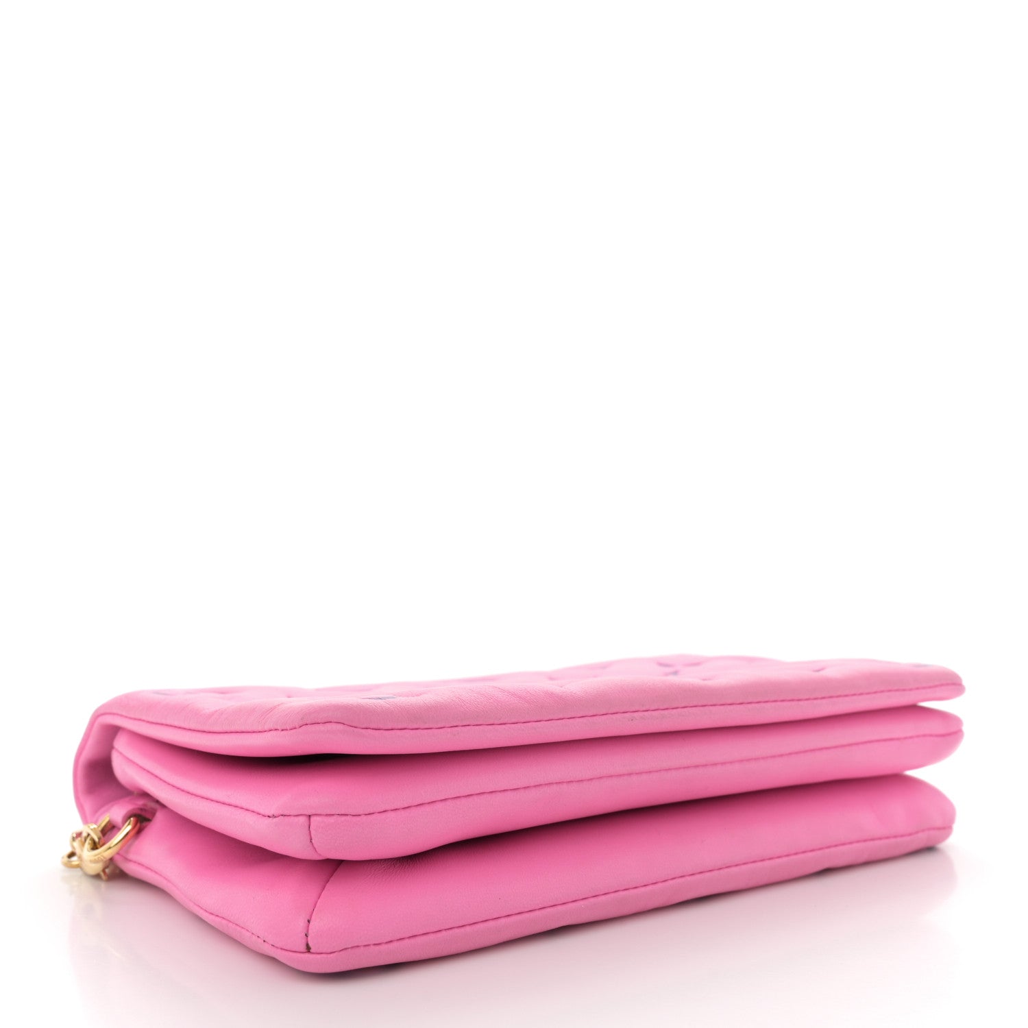 Louis Vuitton Lambskin Embossed Monogram Vuittamins Pochette Coussin Rose Violet 4 of 12