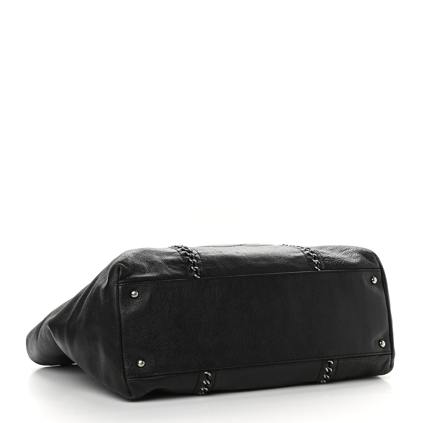 Deerskin Luxe Ligne Tote Black