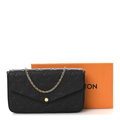 Louis Vuitton Empreinte Pochette Felicie Chain Wallet Navy 11 of 11