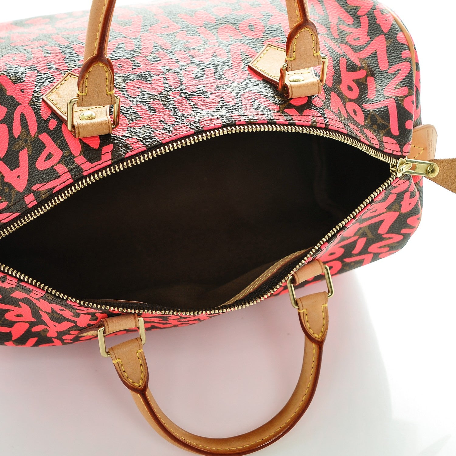 Louis Vuitton Monogram Graffiti Speedy 30 Fuchsia 6 of 7