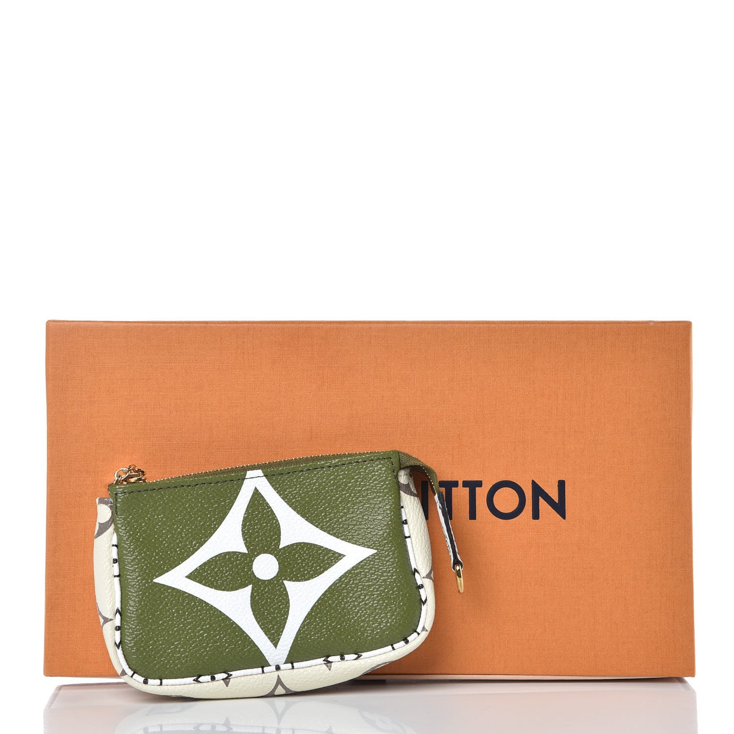Monogram Giant Micro Pochette Accessories Kaki White