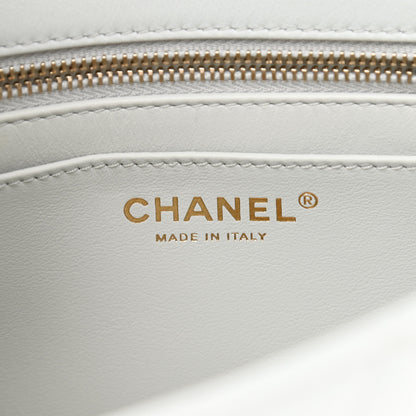 Chanel Lambskin Quilted Small Sweet Camellia Flap Light Blue 6 of 11