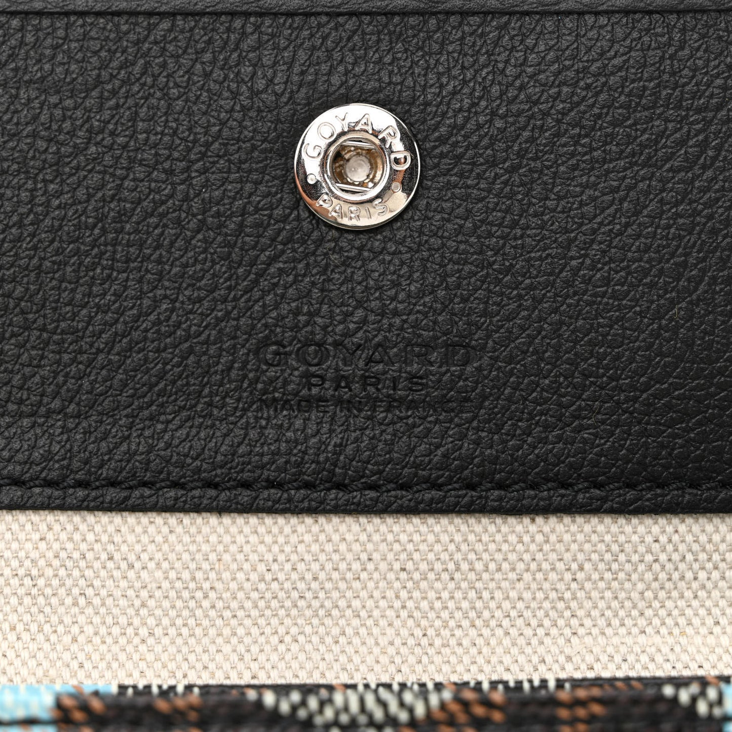 Goyardine Saint Louis Lettres Camouflage GM Black Blue