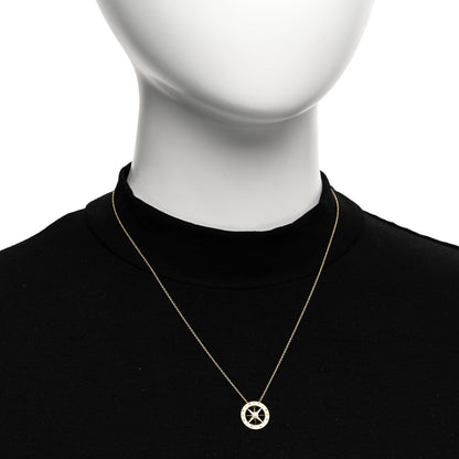Roberto Coin 18K Yellow Gold Diamond Tiny Treasurers Compass Pendant Necklace 2 of 5