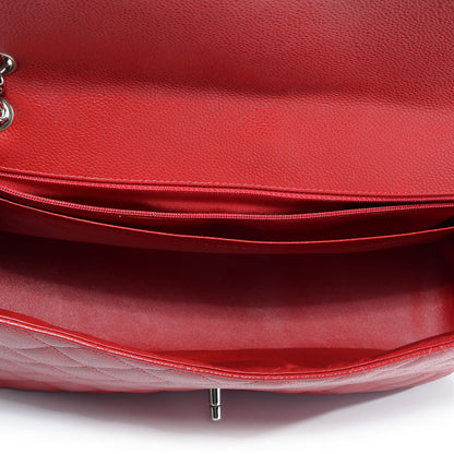 Chanel Caviar Maxi Single Flap Red 5 of 8